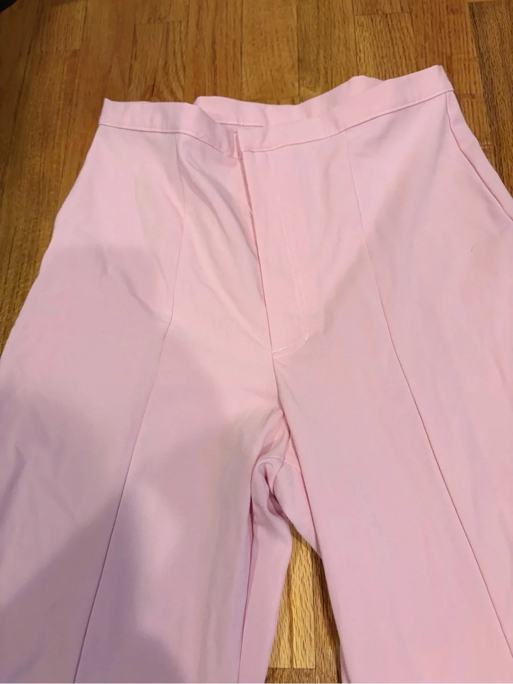 Weissman Pink Split Front Suit Pants Adult Large Wide Leg Dance Costume